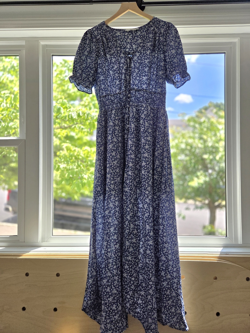Baltic Born Navy Blue Floral Maxi Dress
